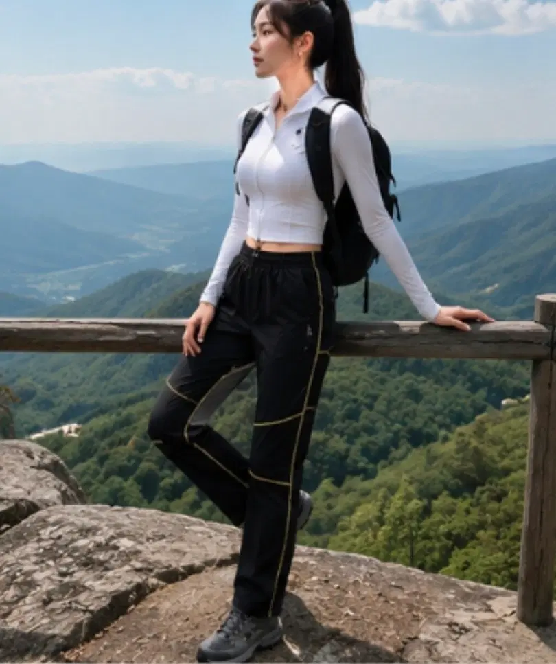 기능성 등산바지 55 (블랙) 간절기 운동복 추천