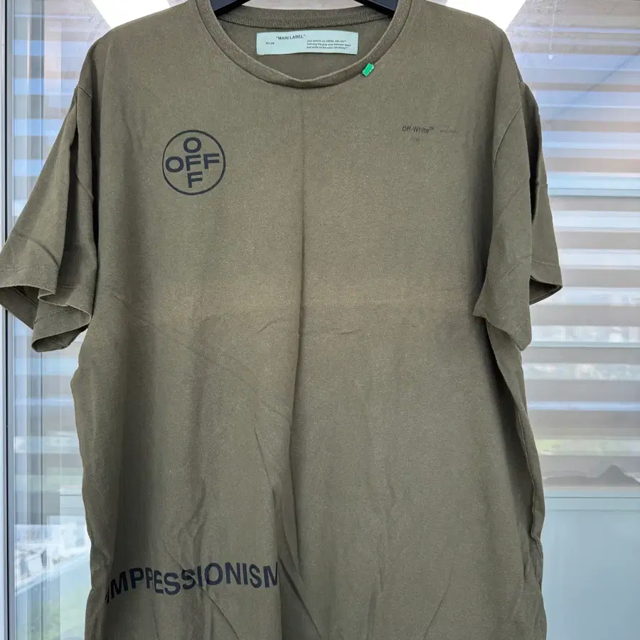 오프화이트 19SS 스텐실 애로우 오버핏 티셔츠 M