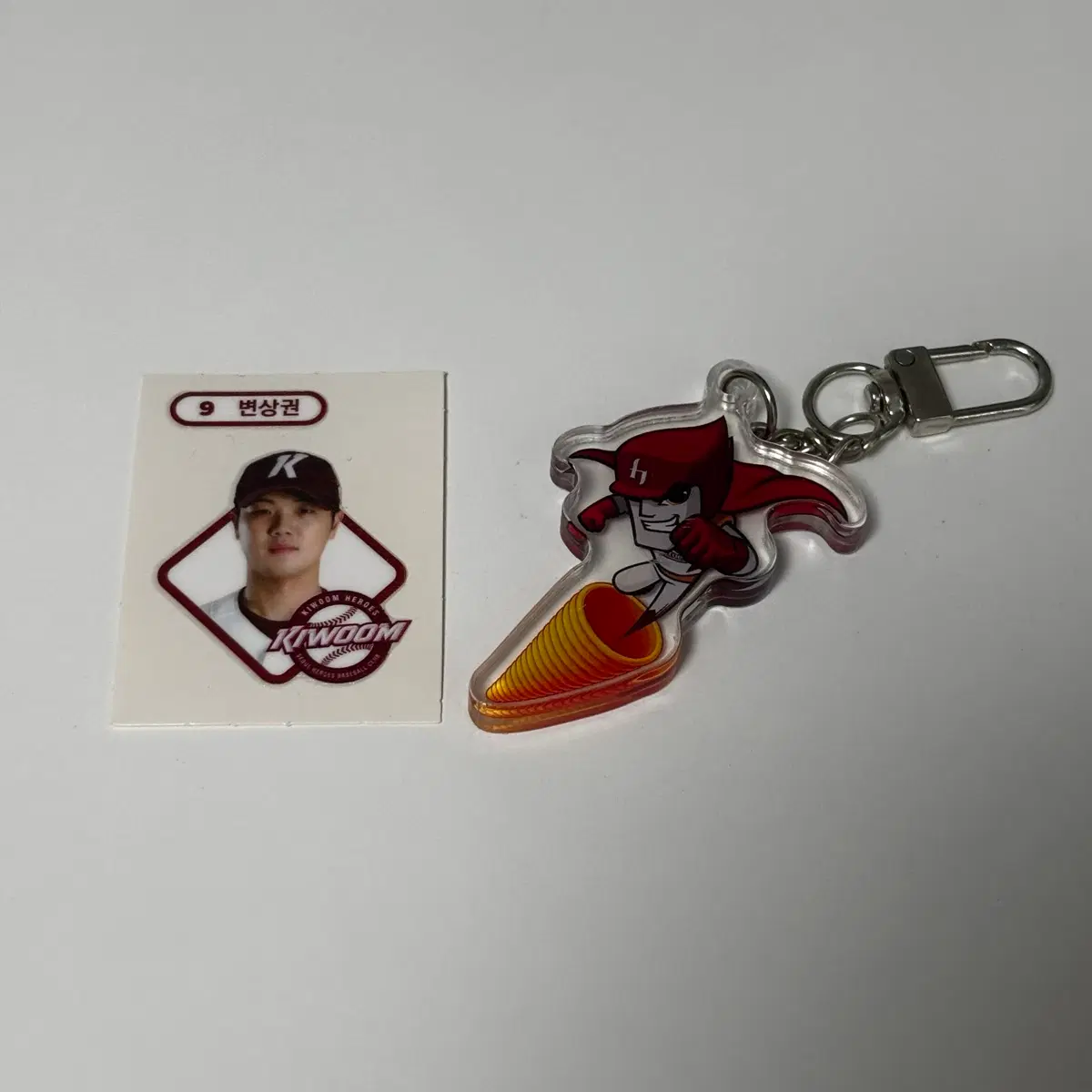 일괄) KBO 키움 히어로즈 변상권 크보빵 띠부씰 롯데웰푸드 턱돌이 키링