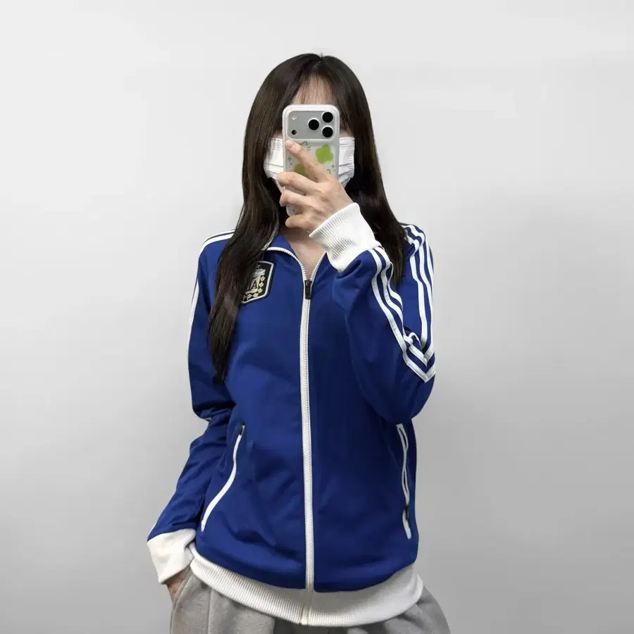 아디다스 아르헨티나 트랙탑 져지 블루
