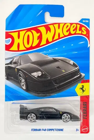 MATTEL FERRARI 3/5 HOT WHEELS FERRARI F40 COMPETIZIONE 63/250