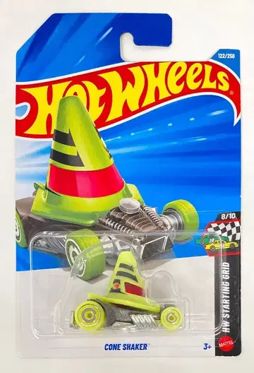MATTEL HW STARTING GRID 8/10 HOTWHEELS CONE SHAKER/그린/보물 사냥 122/250
