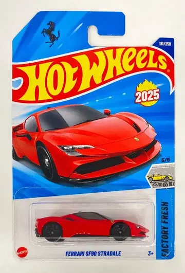 MATTEL FACTORY FRESH 5/5 HOTWHEELS FERRARI SF90 STRADALE 191/250