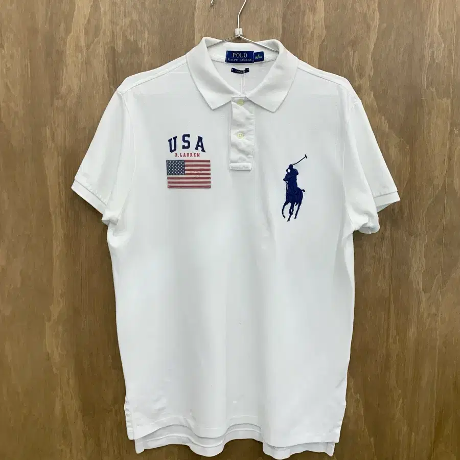 폴로 빅포니 USA 성조기 반팔