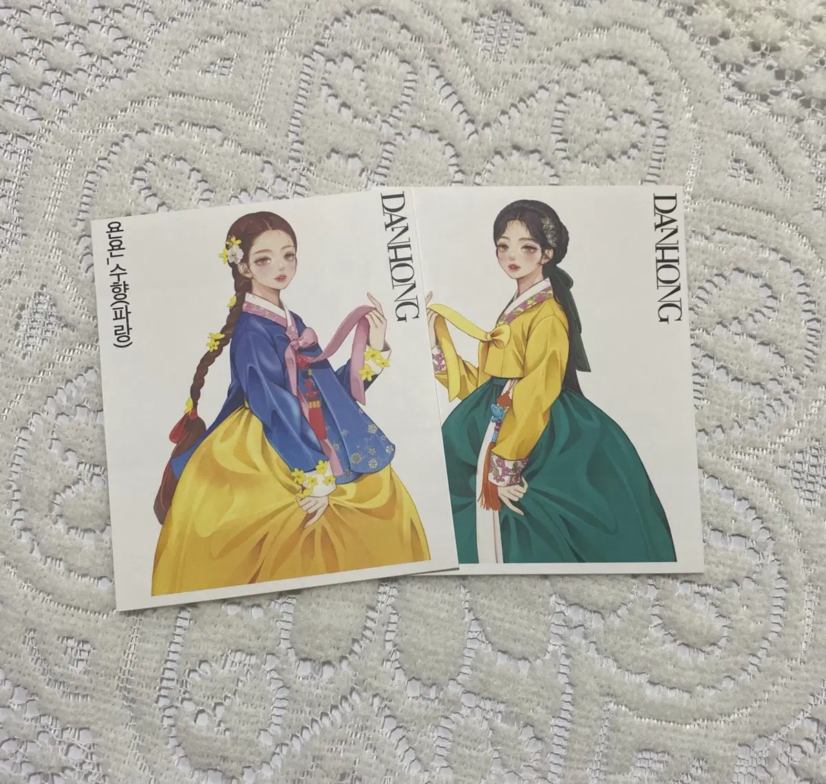 [인스] 단홍/욘욘 동양 인물 스티커 2종 (수향)