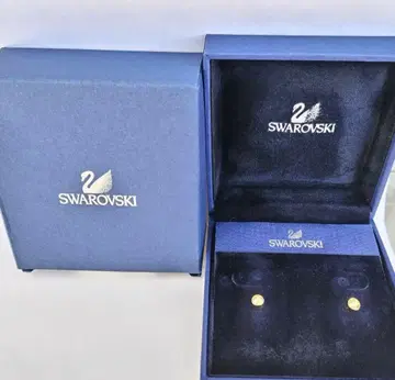 SWAROVSKI 스와로브스키 귀걸이 골드 크리스탈