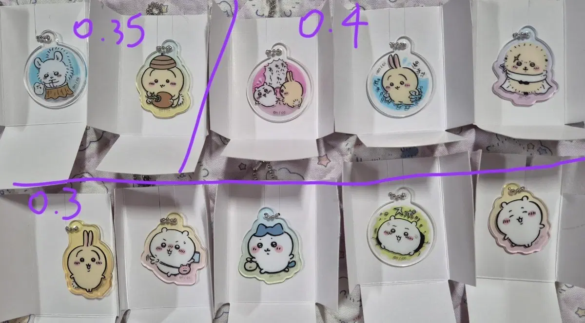 치이카와 먼작귀 아크릴 키링