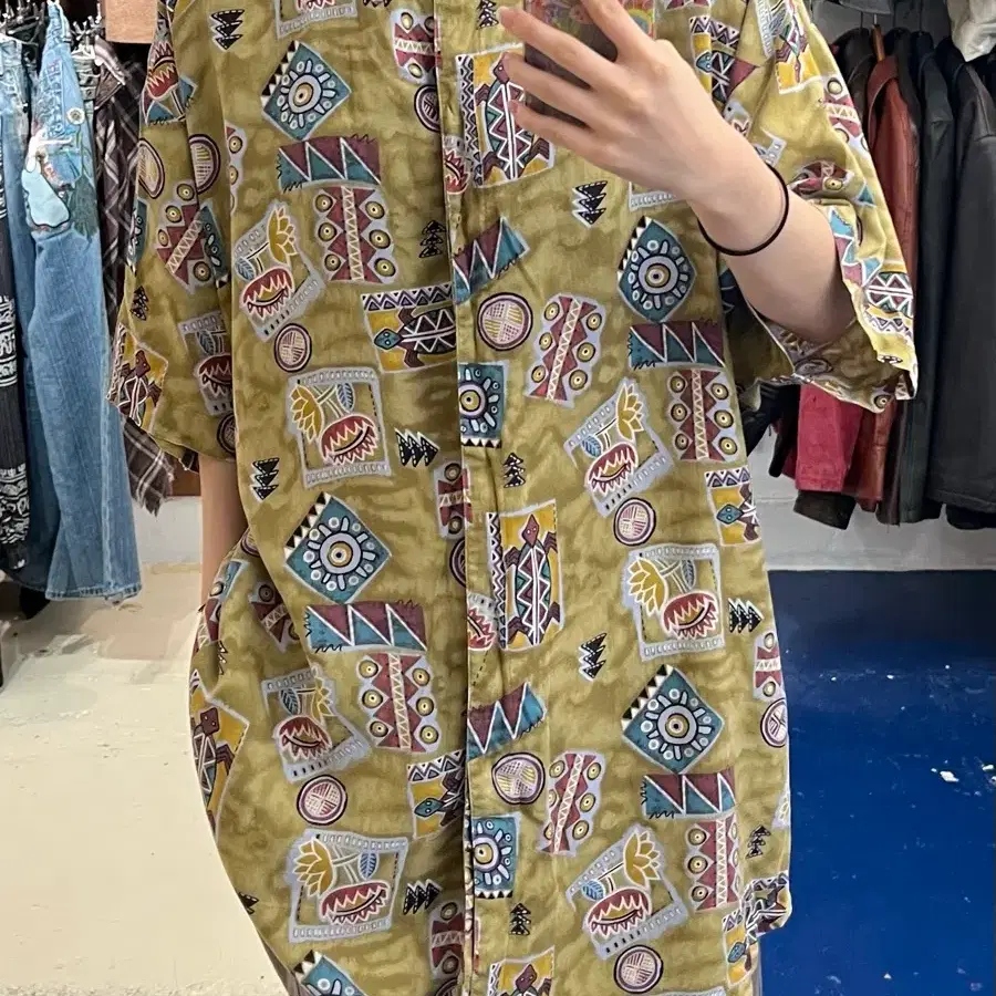 Resort Collection 패턴 반팔 셔츠