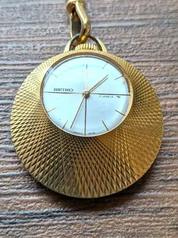 SEIKO 펜던트 워치 수동 와인딩 17석 골드 컬러