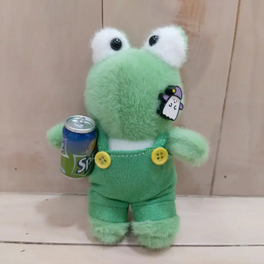 (새상품)개구리 캔 음료 봉제인형 키링