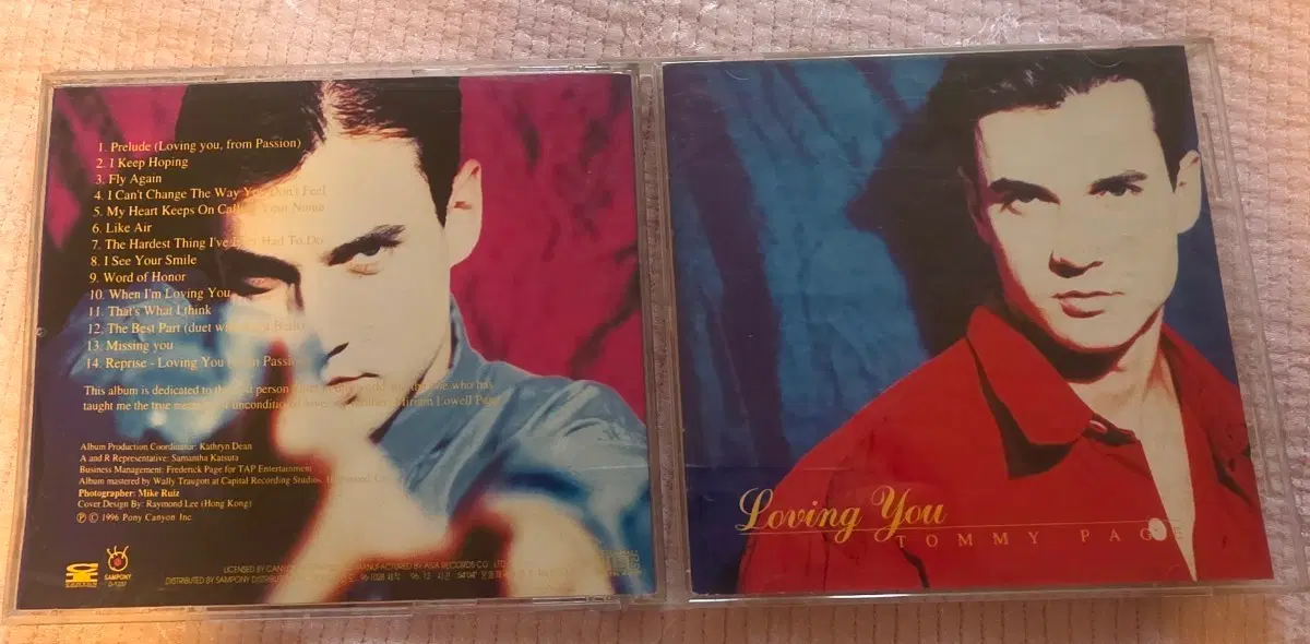 타미 페이지 희귀 Loving You CD 토미페이지 Tommy Page 토미 페이지