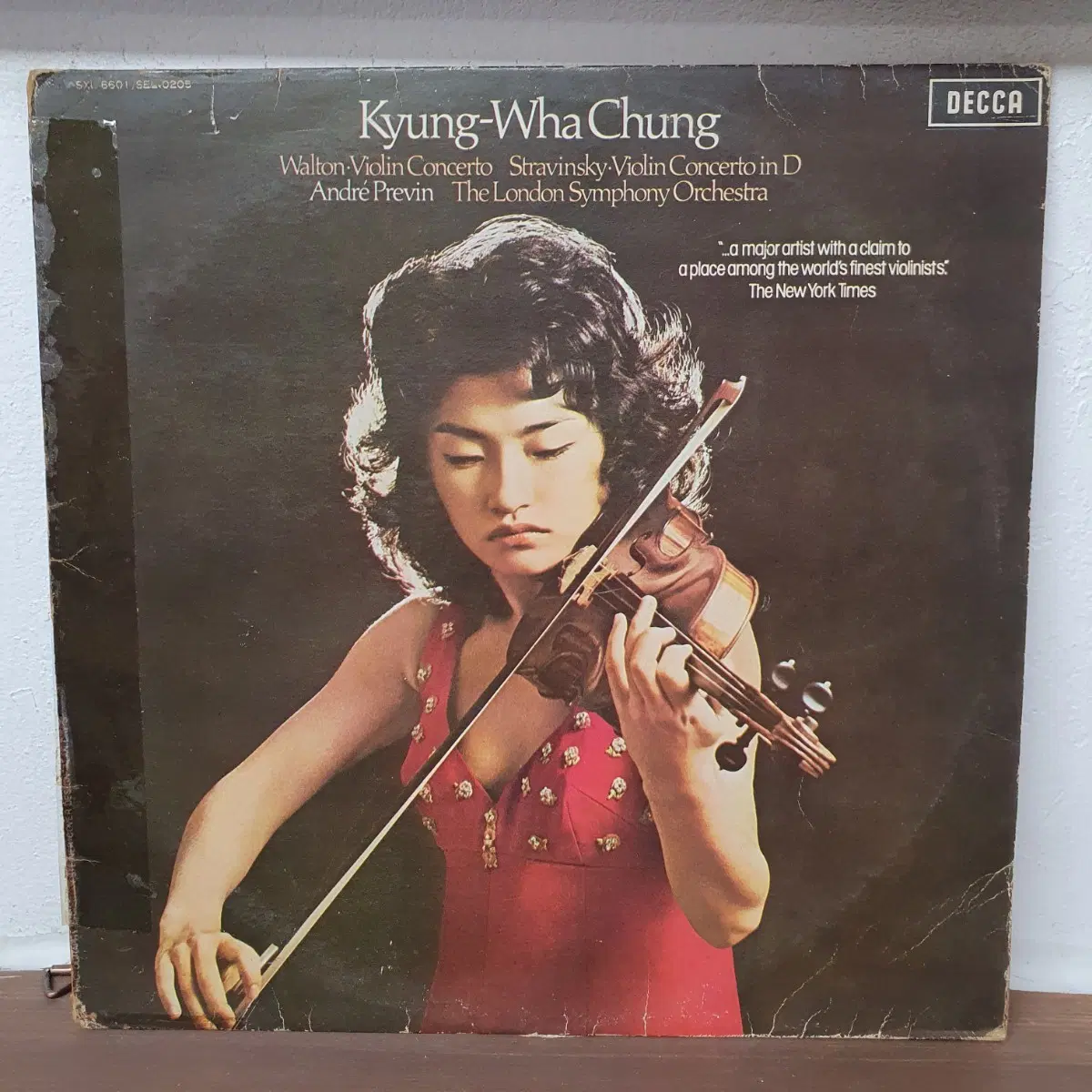 정경화 바이올린 협주곡 LP 바이닐 데카 레코드  1974성음