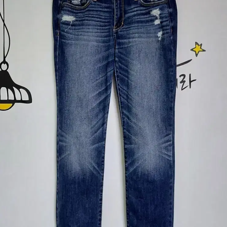Abercrombie & Fitch 빈티지 디스트로이드 데님 팬츠 (W28/L31)