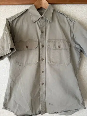 1964년제 미 육군 ( U.S. ARMY ) 트로피컬 카키 서비스 셔츠