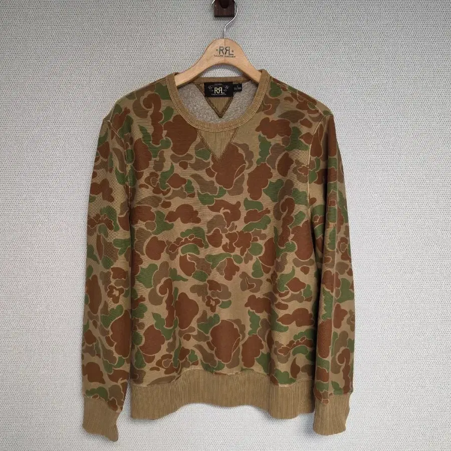 RRL 더블알엘 덕 카모 스웻 셔츠 L
