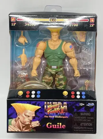 Jada Toys 액션 피규어 울트라 스트리트 파이터 II 가일