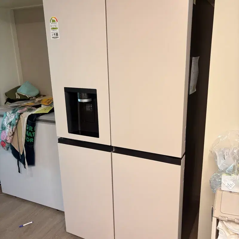 LG 오브제컬렉션 4도어 얼음정수기냉장고 820L