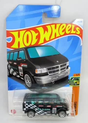 MATTEL HOWHEELS HW VANS 5/5 HXR31 DODGE VAN 블랙 248/250