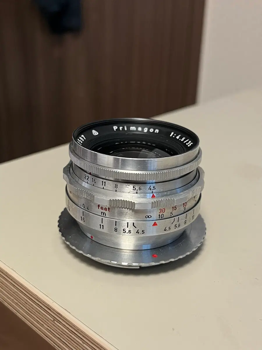 Meyer-Optik 메이어 옵틱35mm Primagon f/4.5 EF 마운트 어댑터 올드렌즈