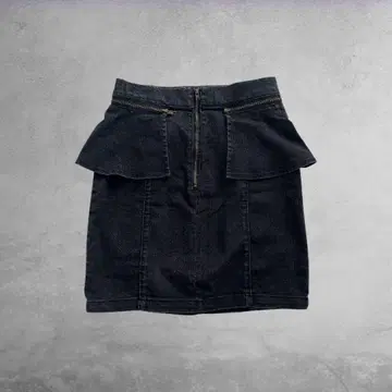 00s archive 변형 지퍼 블랙 데님 미니 스커트 M 그런지 y2k
