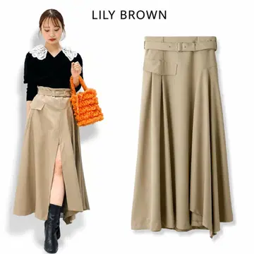 LILY BROWN 릴리 브라운 아지메 드레이프 스커트 쇼츠 0 새상품급