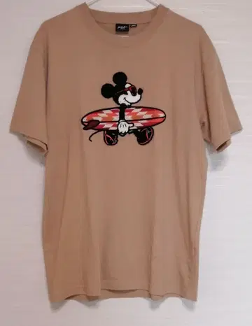 [중고] Disney 정품 미키 사가라 자수 반팔 T셔츠