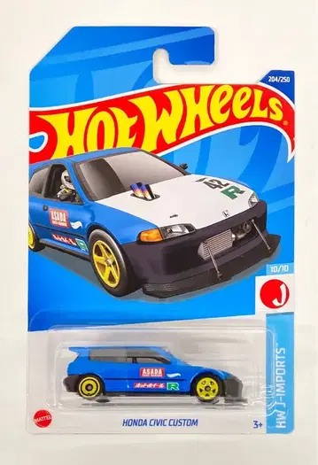 MATTEL HOTWHEELS HW J-IMPORTS 10/10 HHF51 혼다 시빅 커스텀/블루 204/250