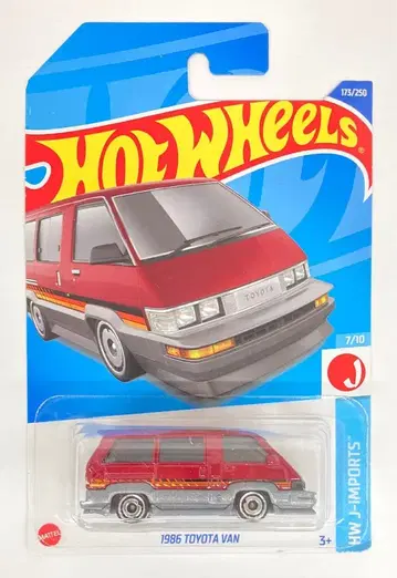 MATTEL HOTWHEELS HW J-IMPORTS 7/10 HHF39 1986 TOYOTA VAN/레드 173/250
