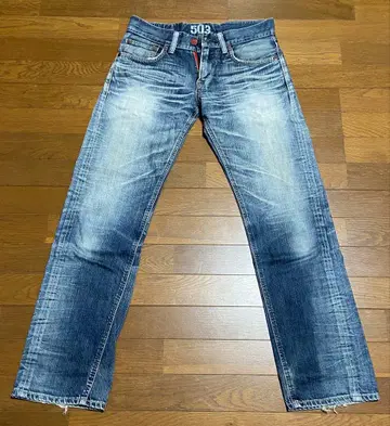 EDWIN 503 블루 트립 데님 팬츠 30 x 32