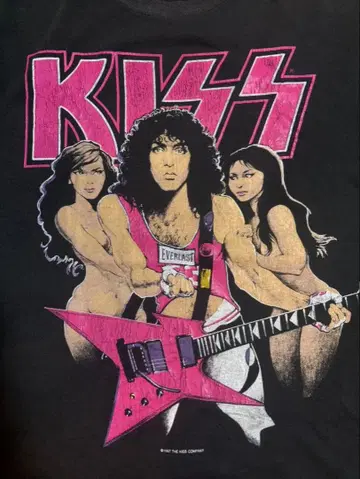 KISS 80's 빈티지 T셔츠 폴 스탠리