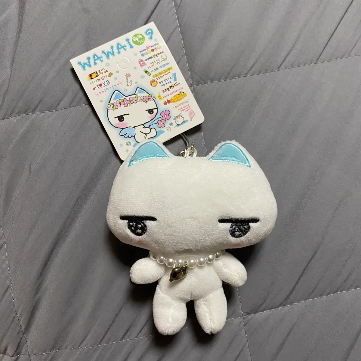 와와109 네코 고양이 인형 키링