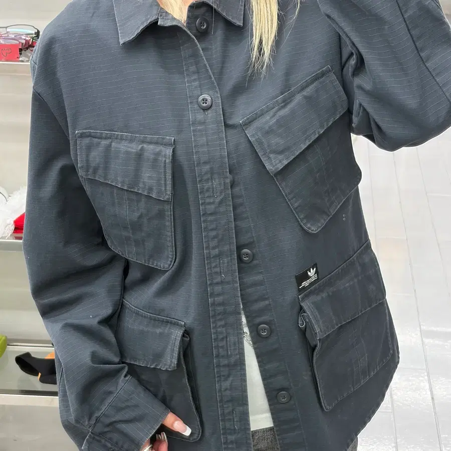 (M) 아디다스 x 데이비드 베컴 퍼티그 코튼 필드 자켓