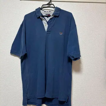 TOMMY HILFIGER 피케 셔츠 네이비 L