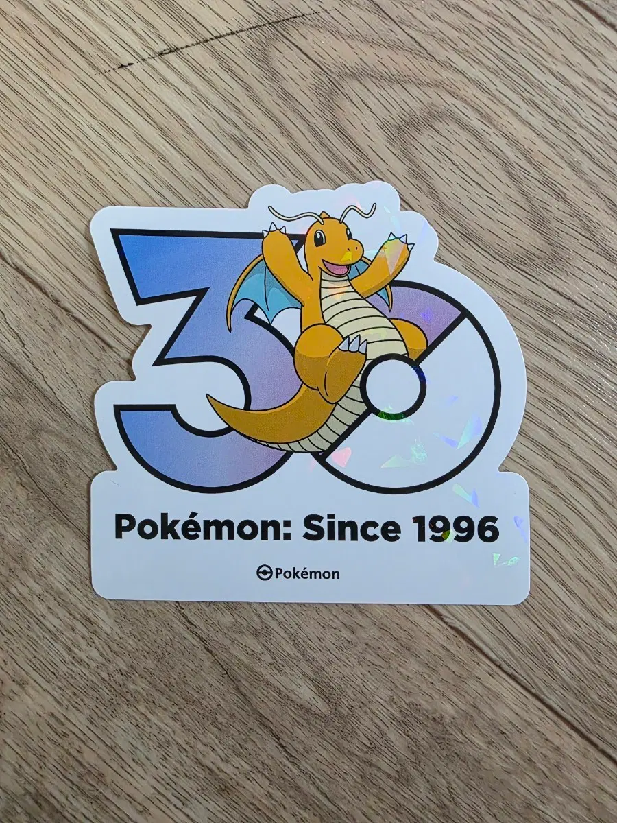 포켓몬 30주년 스티커 망나뇽