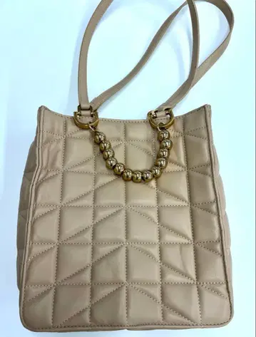 ZARA 퀼팅 숄더백 베이지