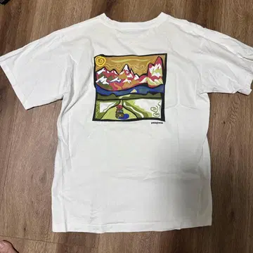 Patagonia 그래픽 T셔츠 화이트