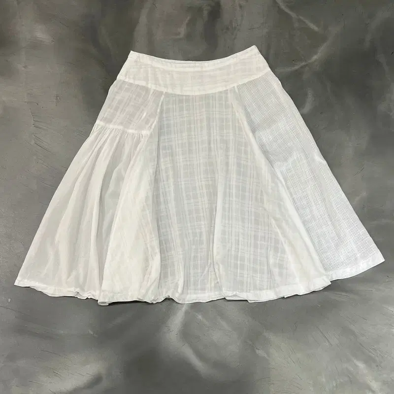 파드 칼레 체크 미디 스커트 y18636