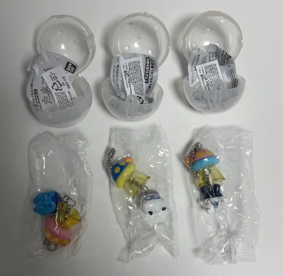 반다이 다마고치 UFO 스윙 가챠 일괄 (미미치,긴기로치,마스크치)