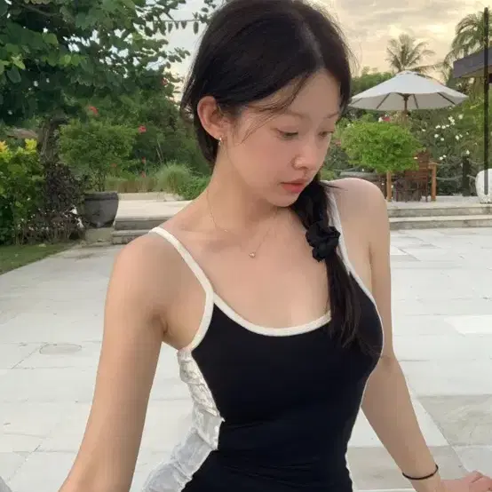 샵마그넷 벨벳 모노키니 (블랙)