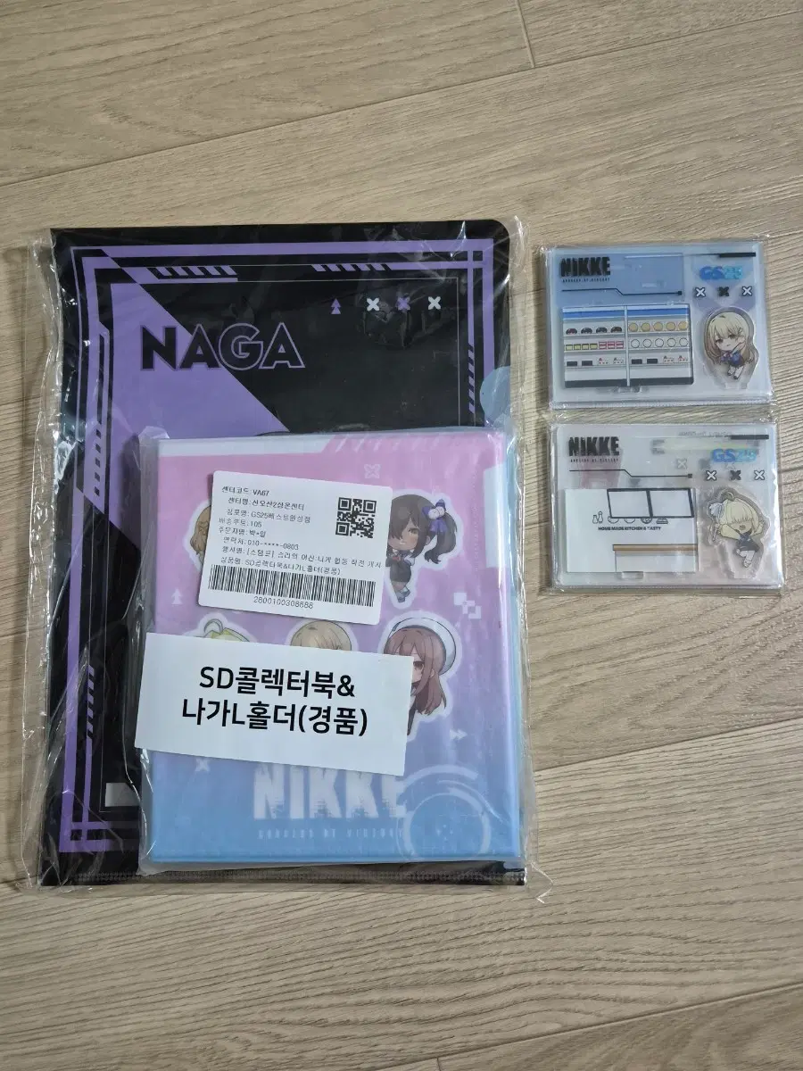 니케 gs콜라보 SD 캐릭터 콜렉터북 L홀더, 아크릴스탠드