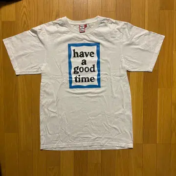 have a good time 티셔츠 화이트 M 파랑