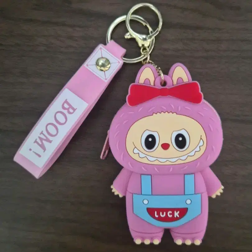 라부부 핑크색 가방키링 (새상품)