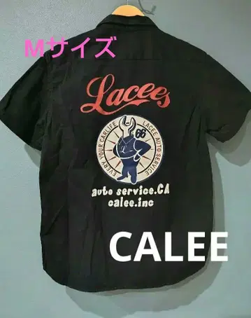 [ 새상품급 ] CALEE 워크 셔츠 반팔 블랙 M 사이즈