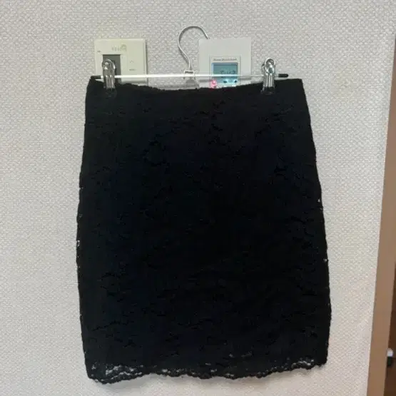 꽃무늬 레이스 치마(새상품, 허리 뒷밴딩)