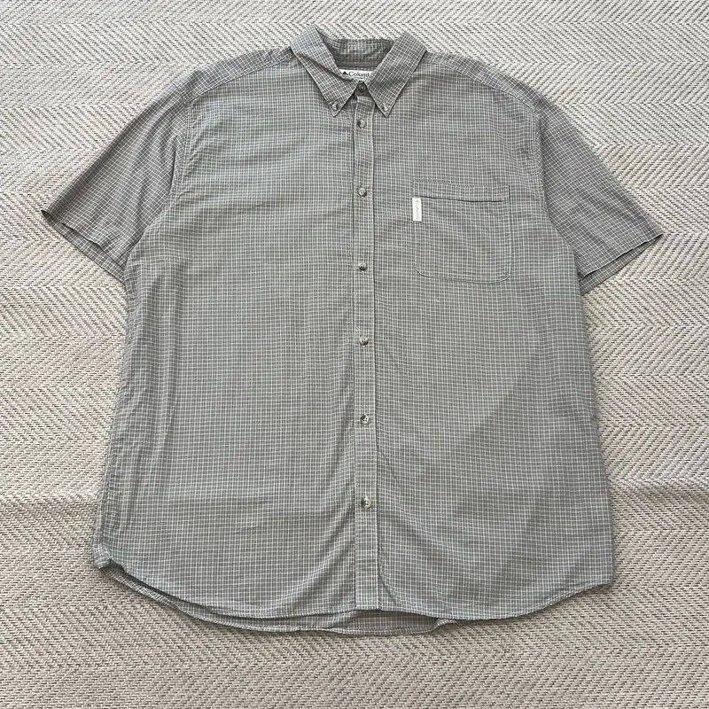 콜롬비아 체크 하프 셔츠 r4153