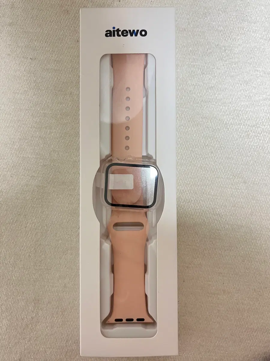 새상품 애플워치 40mm 스포츠 실리콘 스트랩 풀커버 케이스 세트