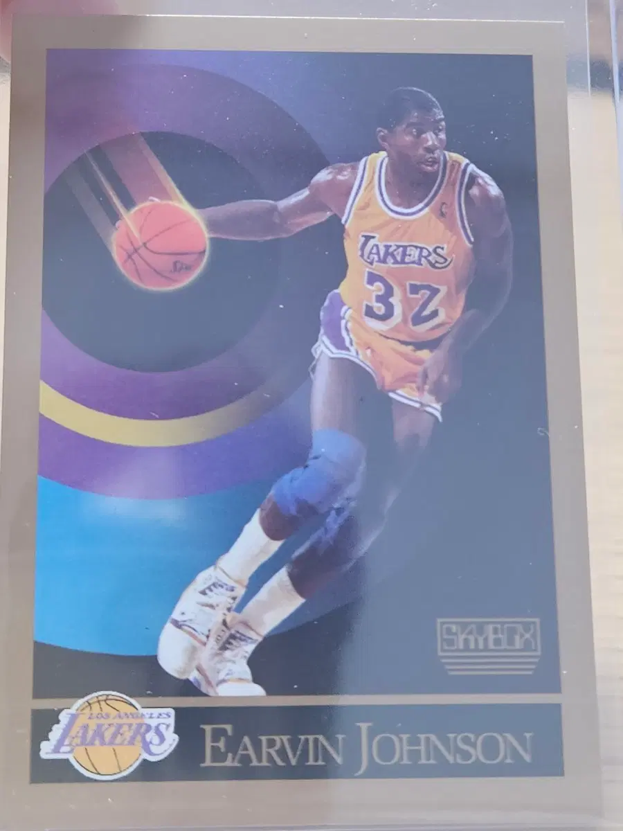 매직존슨 1990 스카이박스 NBA카드 자석케이스 포장 발송