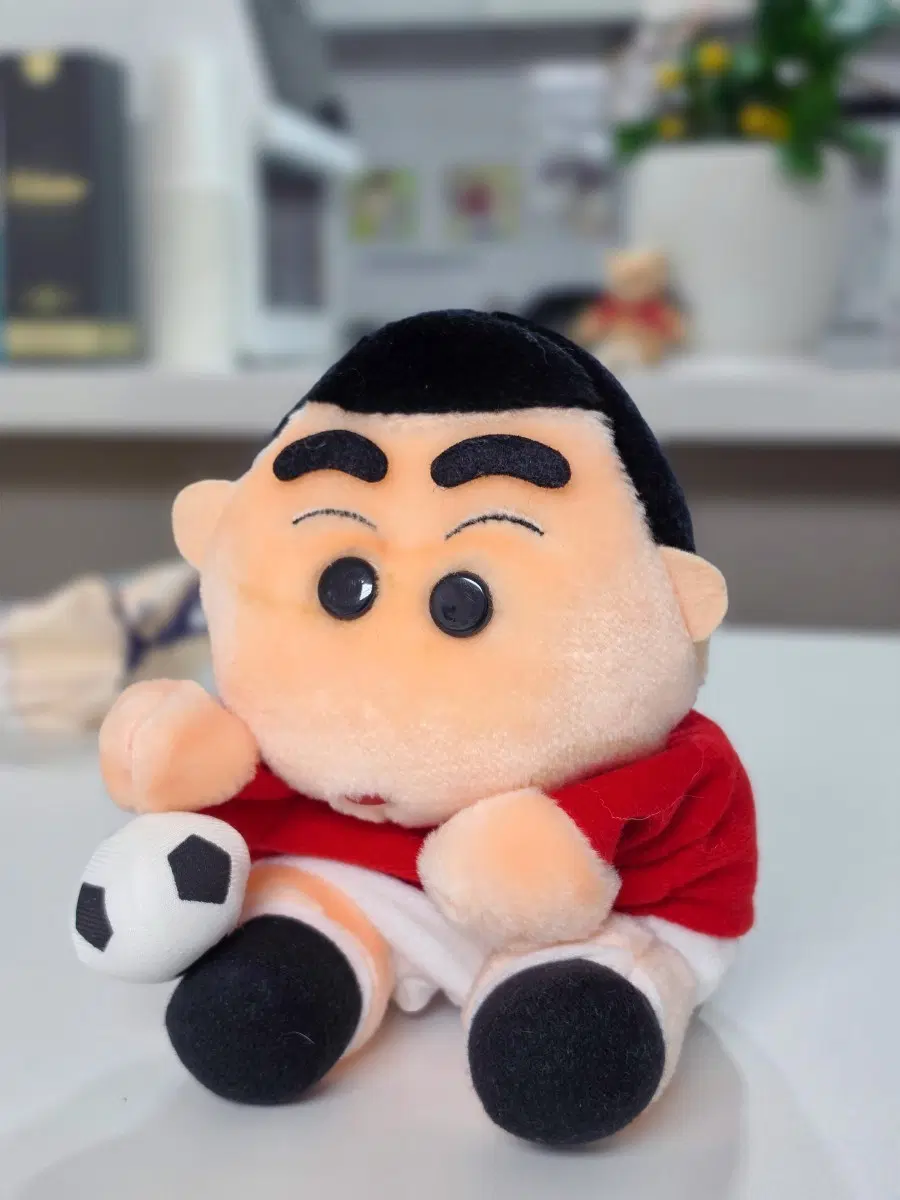 고전 레트로 짱구 짱구는 못말려 축구복 인형 핸드퍼펫
