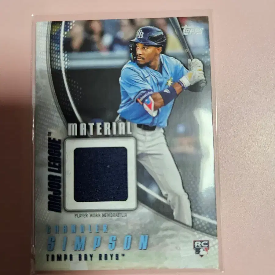 템파베이)챈들러 심슨 2025 Topps 루키 저지 카드