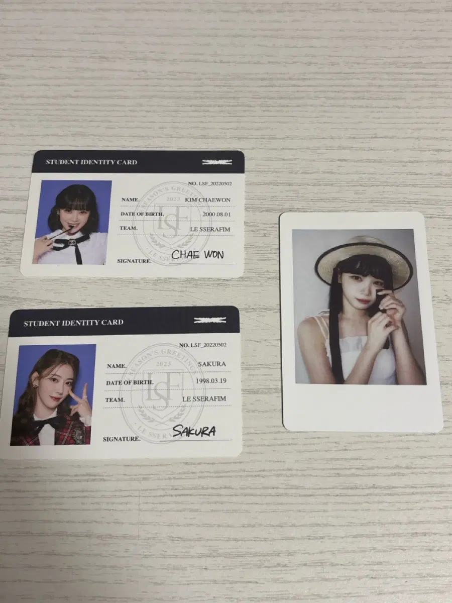 르세라핌 포토카드